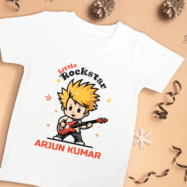 Custom The Little Rockstar Future Heros Tshirt Design