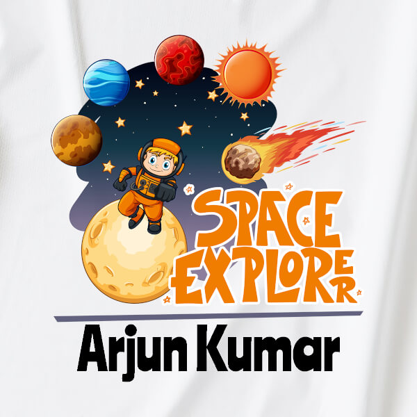 Custom The Space Explorer General Tshirt Design