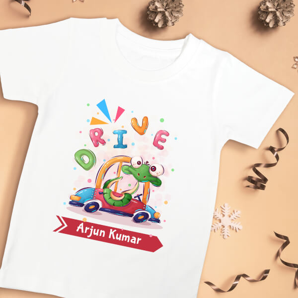 Custom The Cute Driving Snake General Tshirt Design