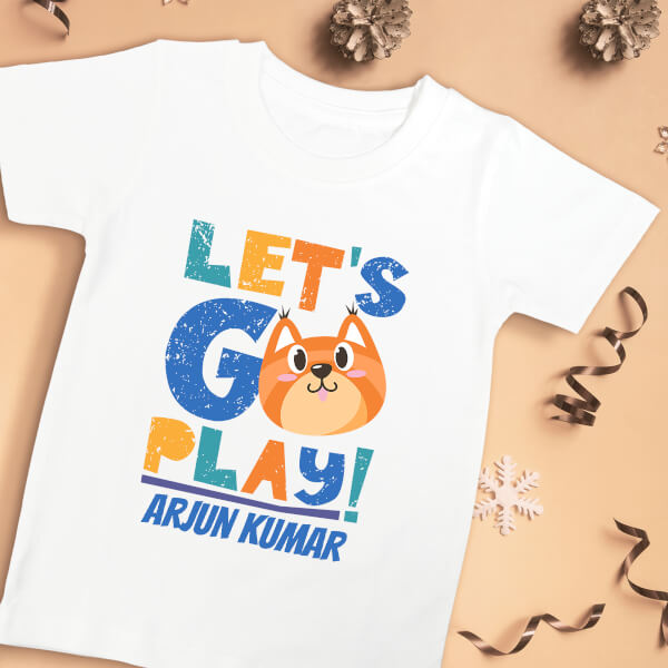 Custom Lets Go Play General Tshirt Design