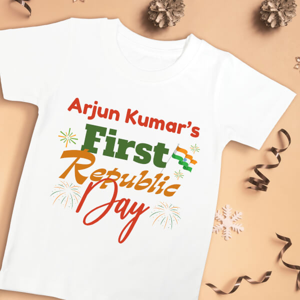 Custom 1st Repubilc Day For The Baby Special Days Tshirt Design