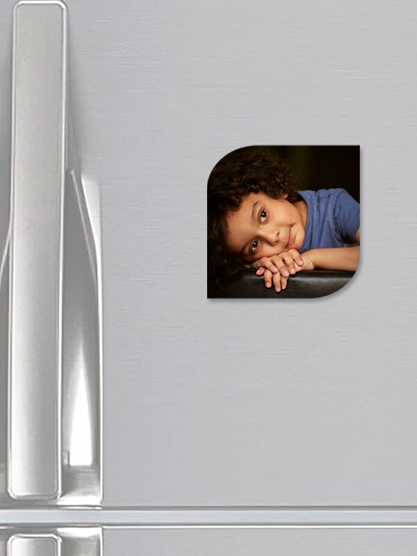 Custom Two side Curved Square Acrylic Fridge Magnet