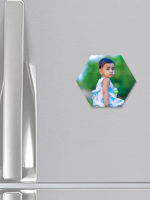 Custom Hexagonal Acrylic Fridge Magnet