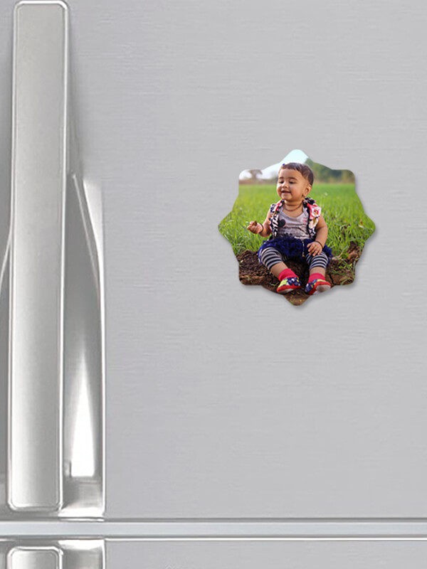 Custom Star Flower Shaped Acrylic Fridge Magnet