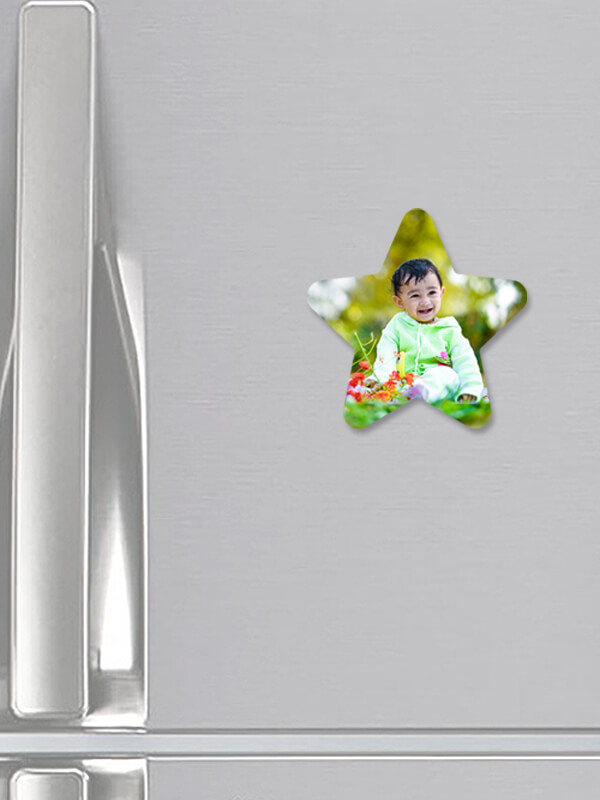 Custom Curved Star Fridge Magnet Acrylic