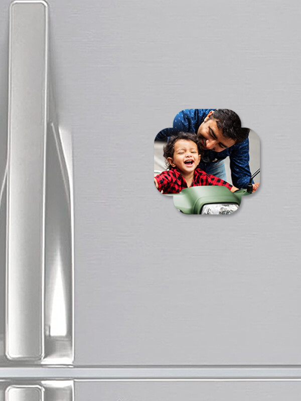 Custom Curved Quatrefoil Acrylic Fridge Magnets