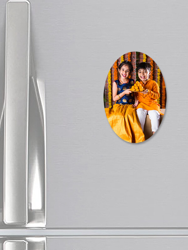 Custom Oval Acrylic Fridge Magnet