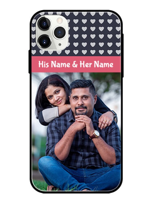 Custom Apple iPhone 11 Pro Max Custom Glass Mobile Case  - Love Symbols Design