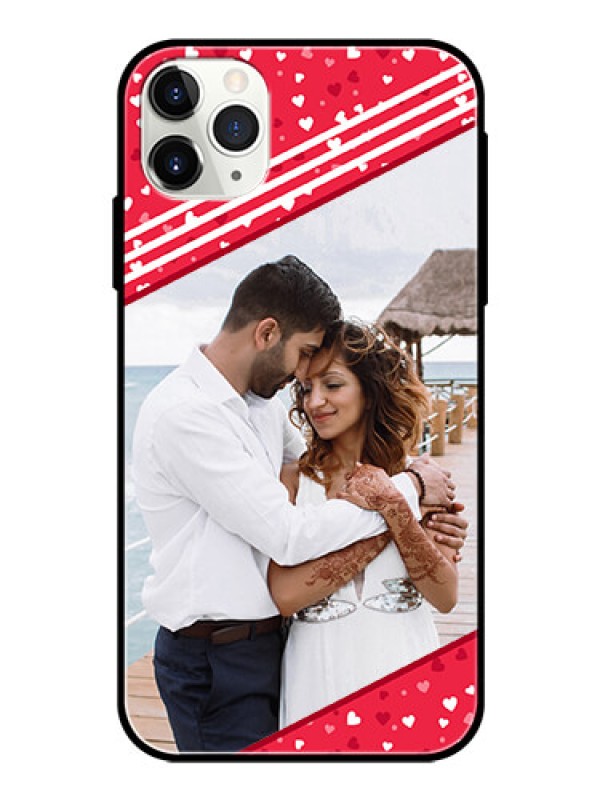 Custom Apple iPhone 11 Pro Max Custom Glass Mobile Case  - Valentines Gift Design