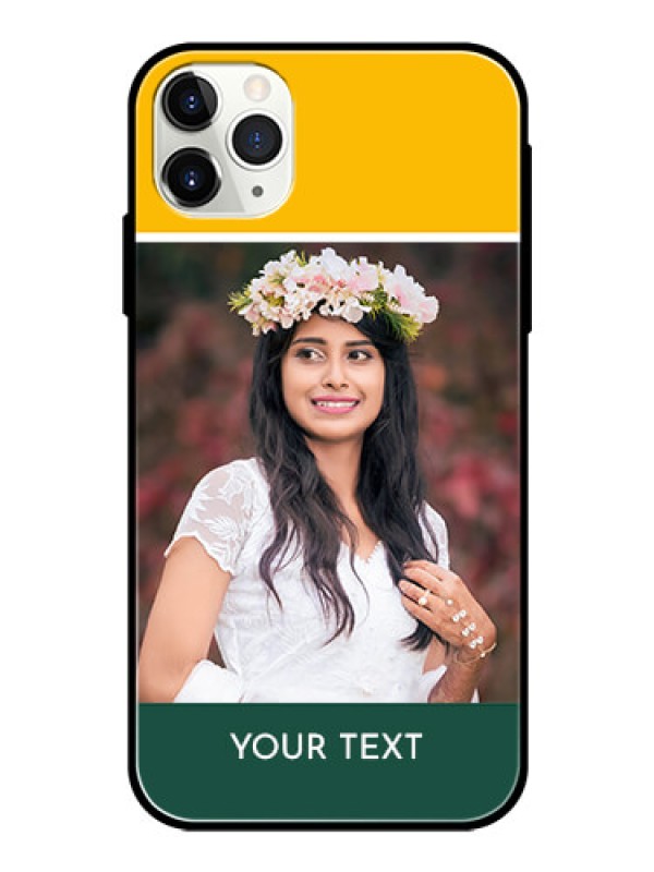 Custom Apple iPhone 11 Pro Max Photo Printing on Glass Case  - Love You Design