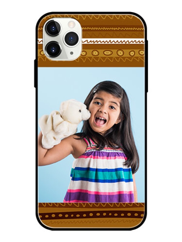 Custom Apple iPhone 11 Pro Max Custom Glass Phone Case  - Friends Picture Upload Design 