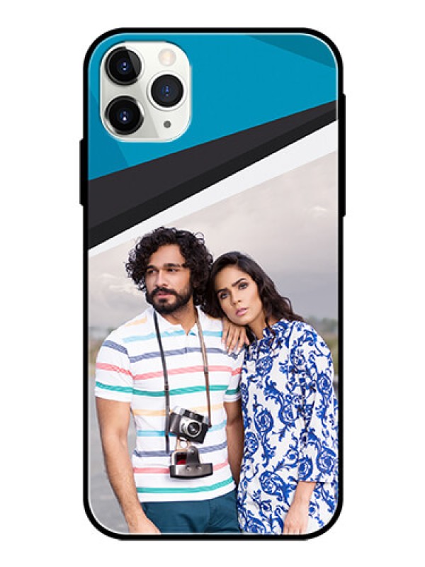 Custom Apple iPhone 11 Pro Max Photo Printing on Glass Case  - Simple Pattern Photo Upload Design