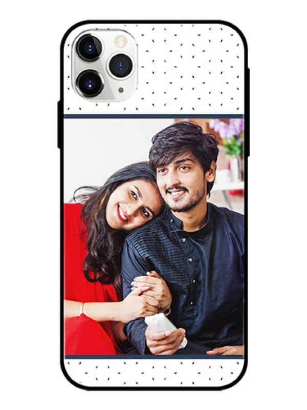 Custom Apple iPhone 11 Pro Max Personalized Glass Phone Case  - Premium Dot Design