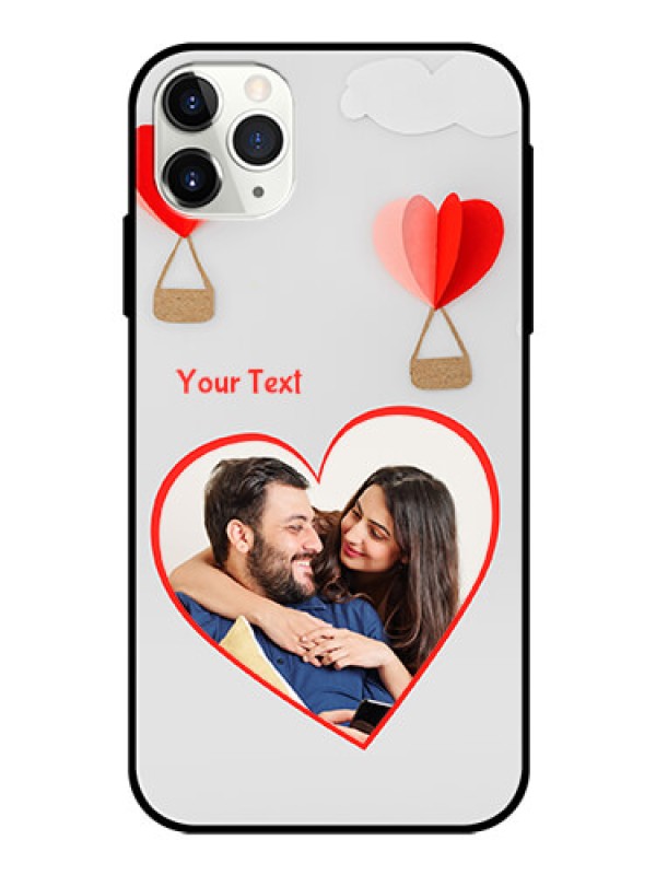 Custom Apple iPhone 11 Pro Max Custom Glass Mobile Case  - Parachute Love Design