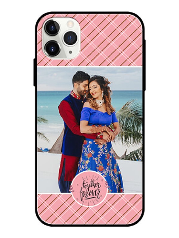 Custom Apple iPhone 11 Pro Max Personalized Glass Phone Case  - Together Forever Design