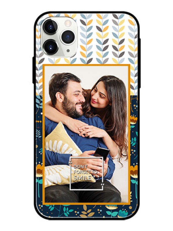 Custom Apple iPhone 11 Pro Max Custom Glass Mobile Case  - Pattern Design