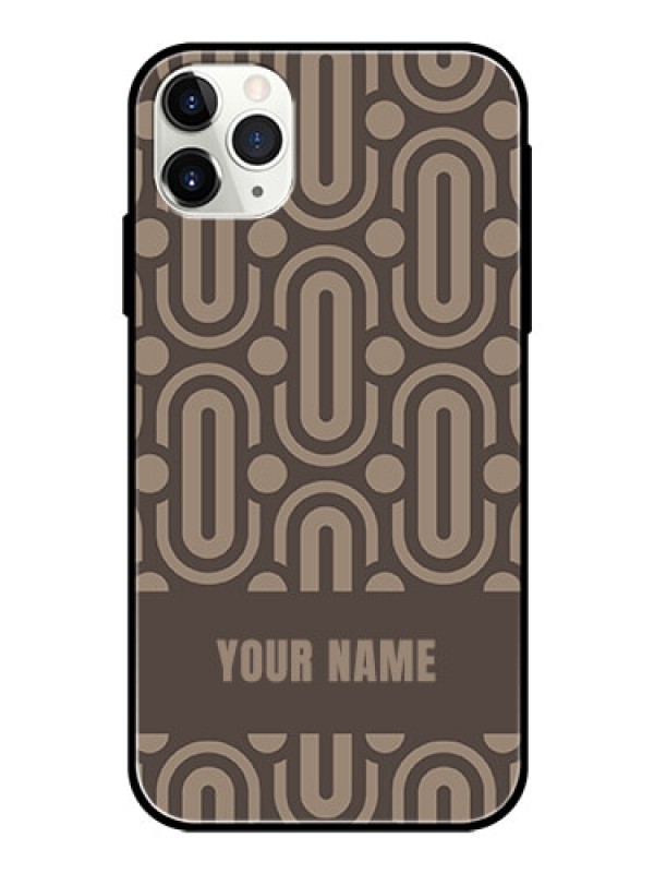 Custom iPhone 11 Pro Max Custom Glass Phone Case - Captivating Zero Pattern Design