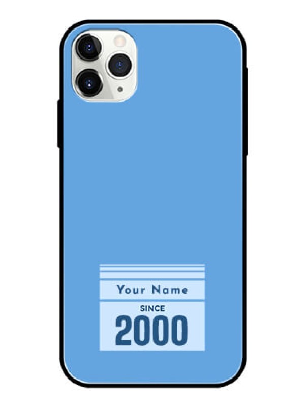 Custom iPhone 11 Pro Max Custom Glass Mobile Case - Custom Year of birth Design