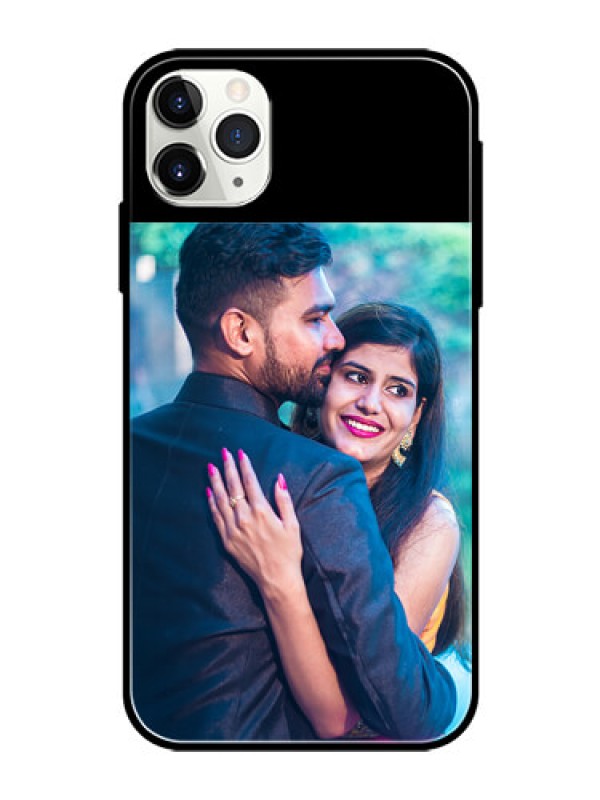Custom iPhone 11 Pro Max Custom Glass Phone Case - Upload Full Picture With Custom Color Design