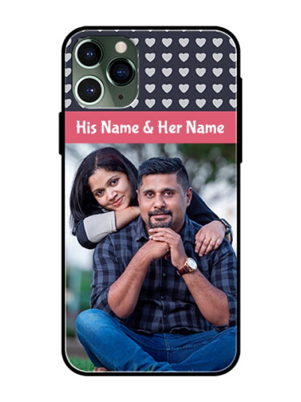 Custom Apple iPhone 11 Pro Custom Glass Mobile Case  - Love Symbols Design