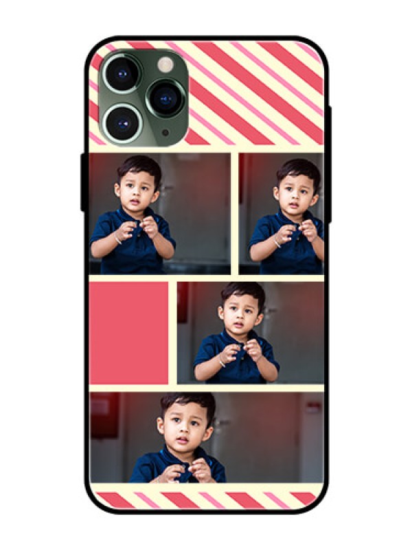Custom Apple iPhone 11 Pro Personalized Glass Phone Case  - Picture Upload Mobile Case Design