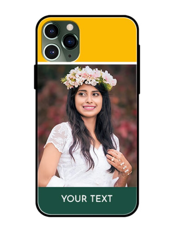 Custom Apple iPhone 11 Pro Photo Printing on Glass Case  - Love You Design