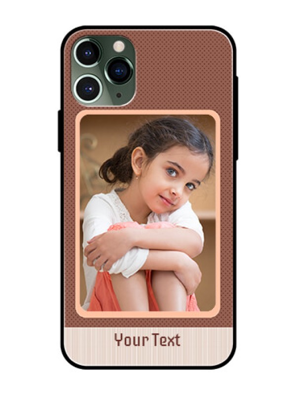 Custom Apple iPhone 11 Pro Custom Glass Phone Case  - Simple Pic Upload Design