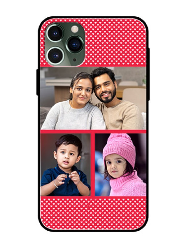 Custom Apple iPhone 11 Pro Personalized Glass Phone Case  - Bulk Pic Upload Design