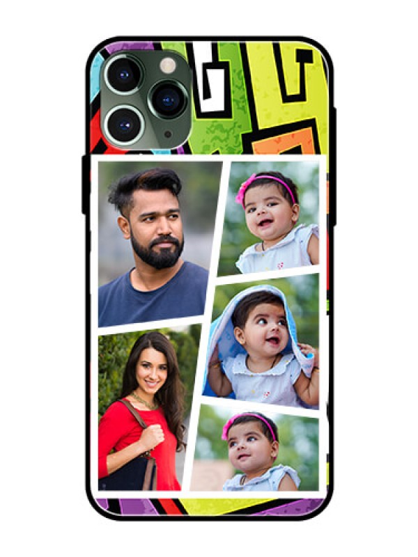 Custom Apple iPhone 11 Pro Custom Glass Phone Case  - Graffiti pattern Design