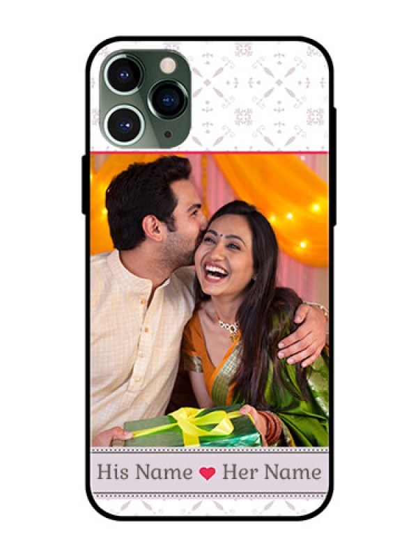 Custom Apple iPhone 11 Pro Custom Glass Mobile Case  - with Photo and Ethnic Design
