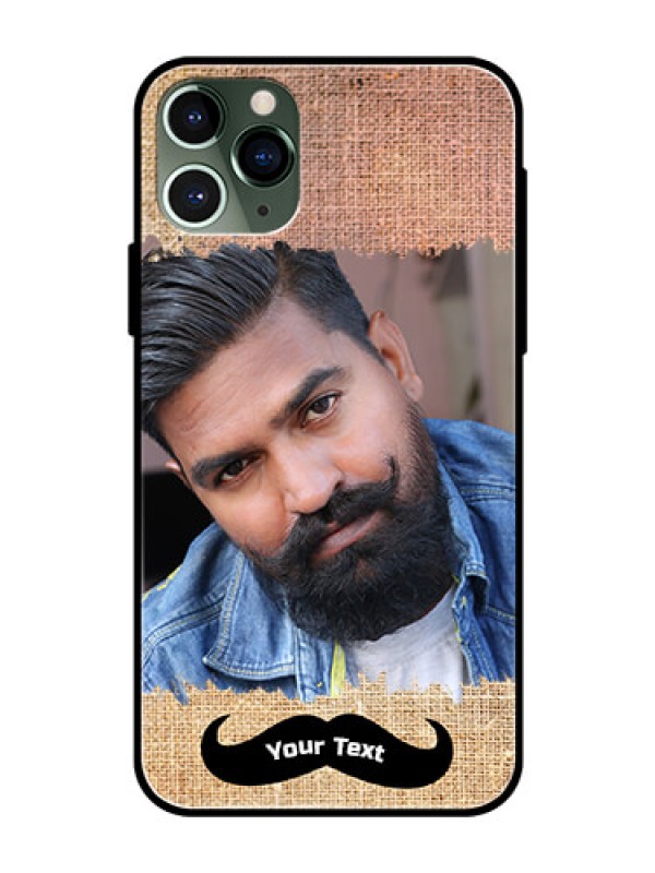 Custom Apple iPhone 11 Pro Personalized Glass Phone Case  - with Texture Design