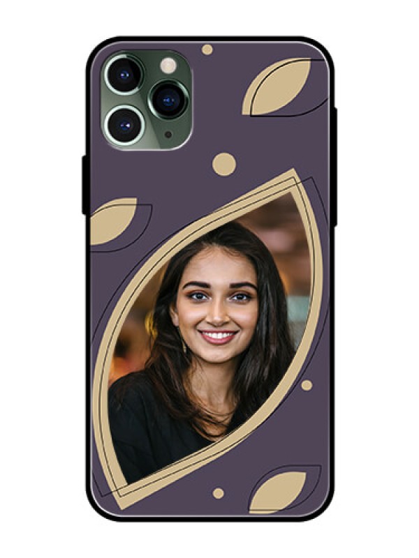 Custom iPhone 11 Pro Custom Glass Mobile Case - Falling Leaf Design