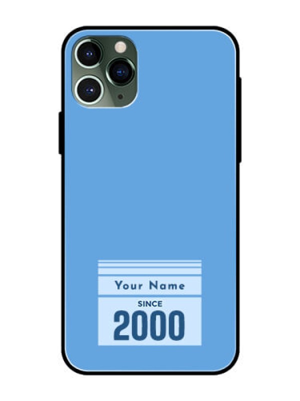 Custom iPhone 11 Pro Custom Glass Mobile Case - Custom Year of birth Design