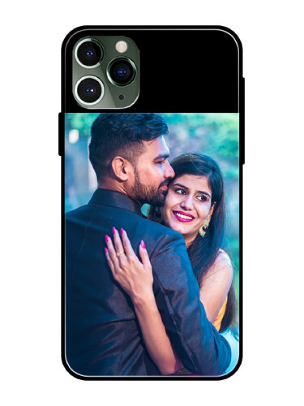 Custom iPhone 11 Pro Custom Glass Phone Case - Upload Full Picture With Custom Color Design