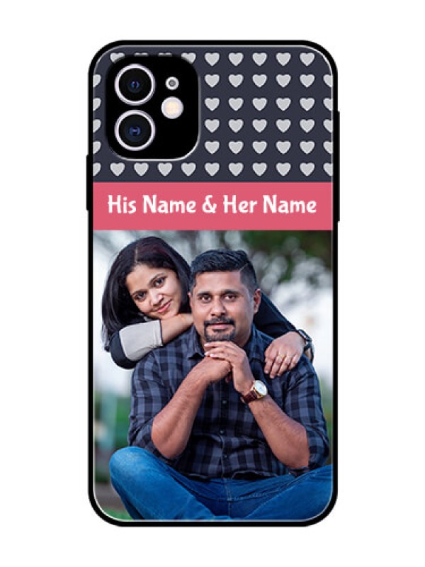 Custom Apple iPhone 11 Custom Glass Mobile Case  - Love Symbols Design