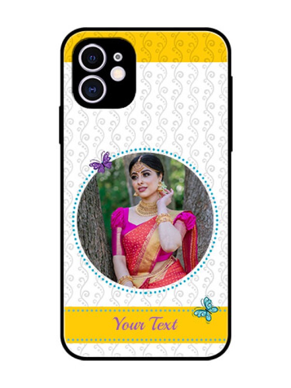 Custom Apple iPhone 11 Custom Glass Mobile Case  - Girls Premium Case Design