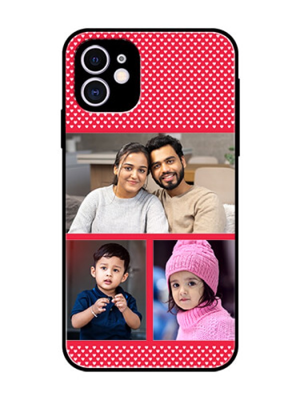 Custom Apple iPhone 11 Personalized Glass Phone Case  - Bulk Pic Upload Design