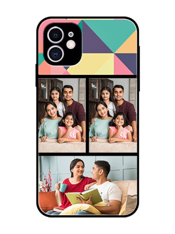 Custom Apple iPhone 11 Custom Glass Phone Case  - Bulk Pic Upload Design