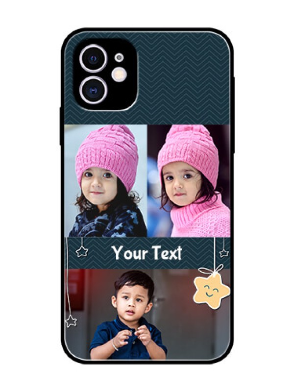 Custom Apple iPhone 11 Custom Glass Mobile Case  - Hanging Stars Design
