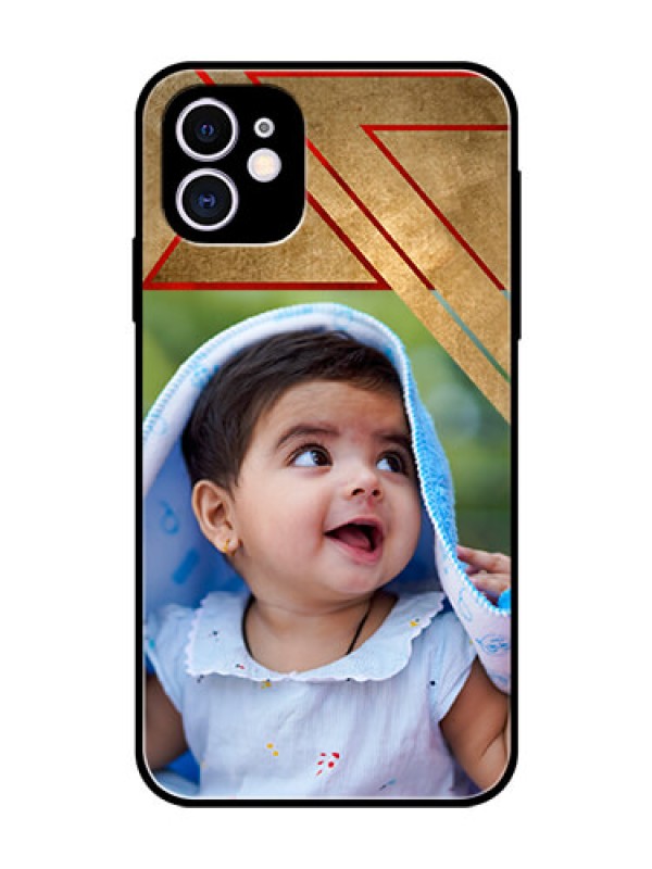 Custom Apple iPhone 11 Personalized Glass Phone Case  - Gradient Abstract Texture Design
