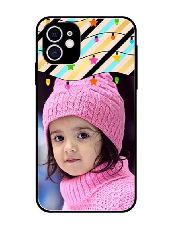 Custom Apple iPhone 11 Custom Glass Mobile Case  - Lights Hanging Design