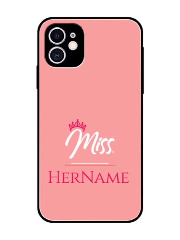 Custom Iphone 11 Custom Glass Phone Case Mrs with Name