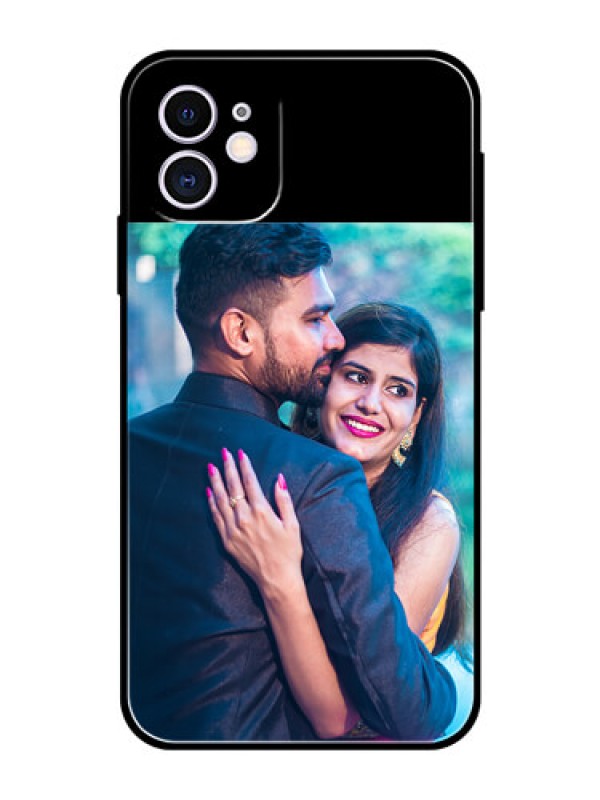 Custom iPhone 11 Custom Glass Phone Case - Upload Full Picture With Custom Color Design