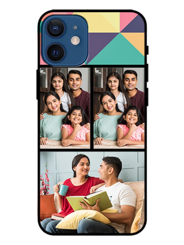 Custom Iphone 12 Mini Custom Glass Phone Case  - Bulk Pic Upload Design