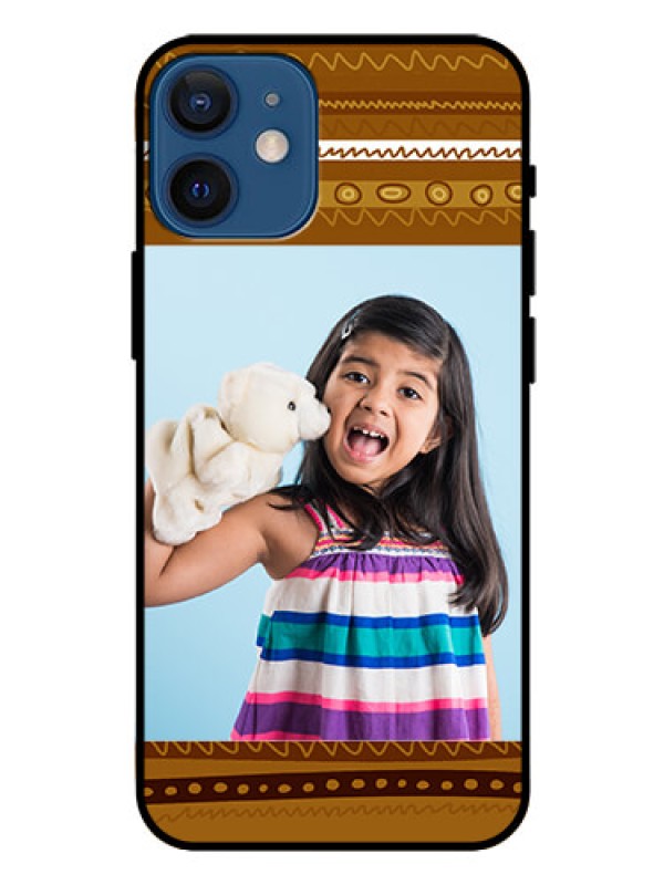 Custom Iphone 12 Mini Custom Glass Phone Case  - Friends Picture Upload Design 