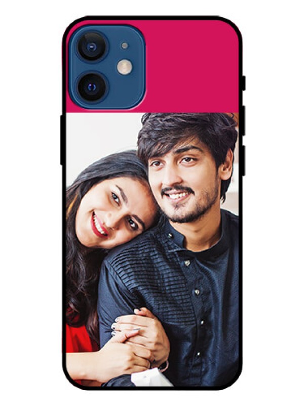 Custom Iphone 12 Mini Custom Glass Mobile Case  - Anniversary Cover Design
