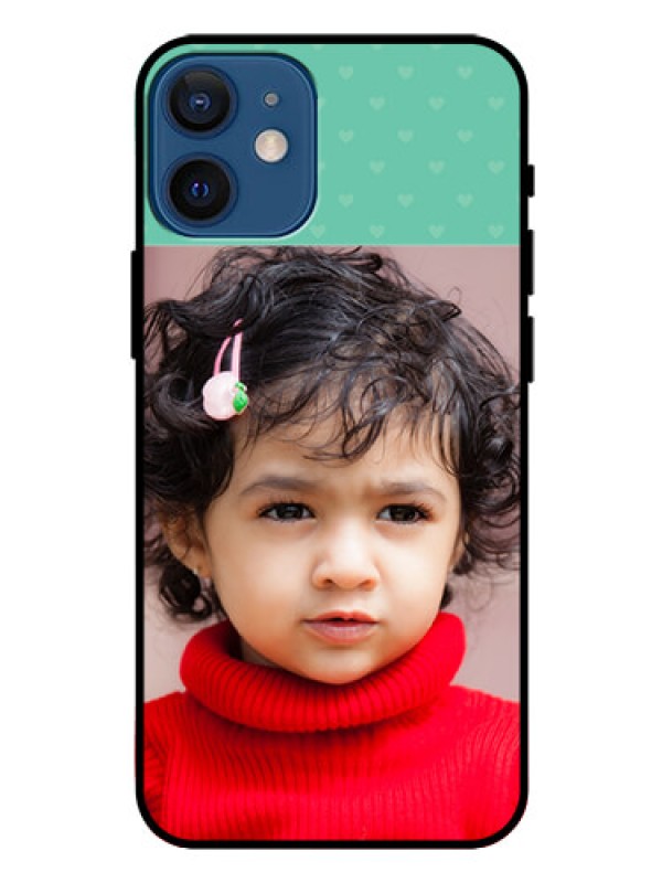 Custom Iphone 12 Mini Custom Glass Phone Case  - Lovers Picture Design