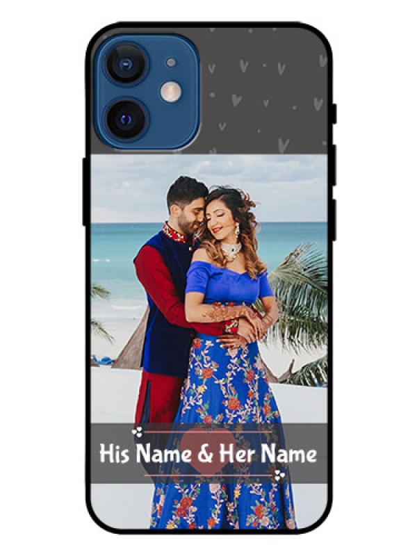 Custom Iphone 12 Mini Custom Glass Mobile Case  - Buy Love Design with Photo Online