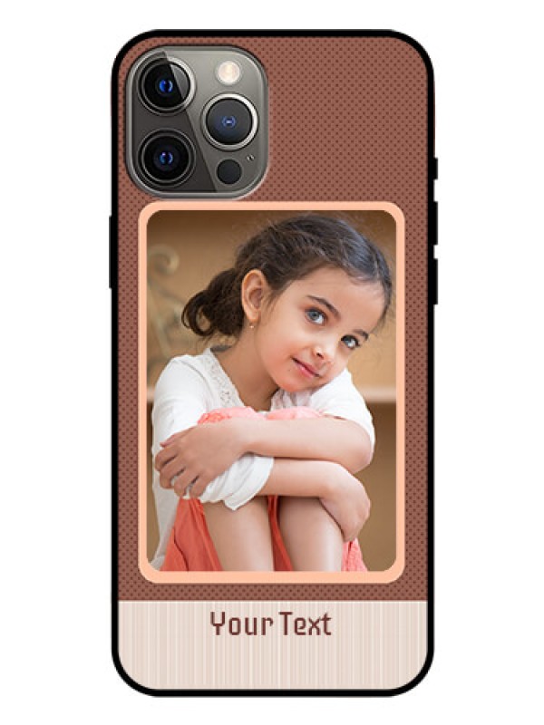 Custom Iphone 12 Pro Max Custom Glass Phone Case  - Simple Pic Upload Design