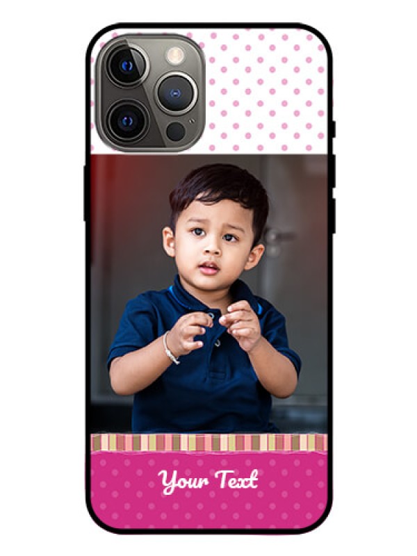 Custom Iphone 12 Pro Max Photo Printing on Glass Case  - Cute Girls Cover Design